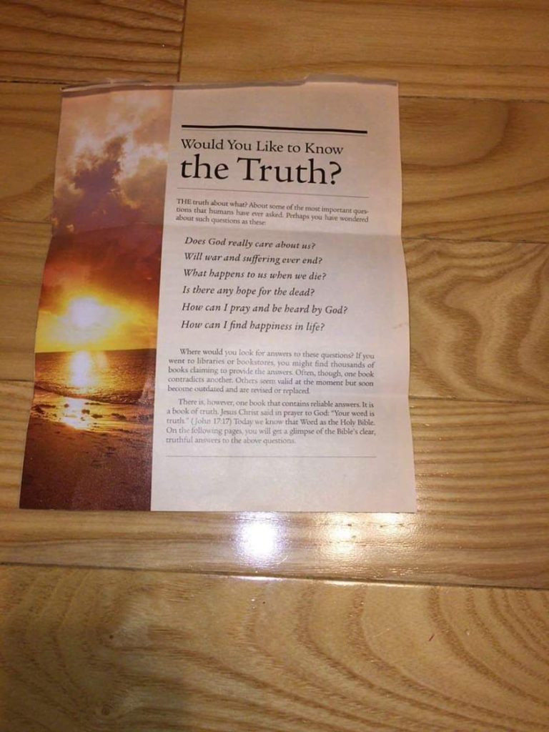 Six Questions Raised By Jehovah’s Witnesses Answered – Bashir Lucas Samson Lukman