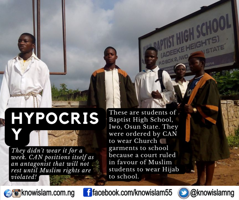 Comedy Of Hypocrisy: How CAN led Christian Students to wear Church gowns to school