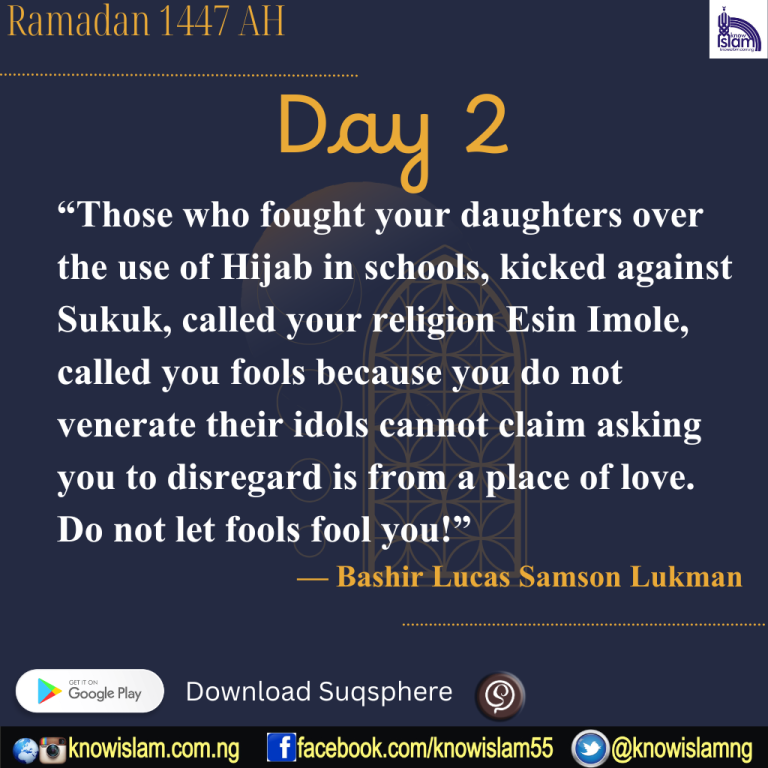 Ramadan 1447 AH Day 2: Uncovering Their Cover-ups