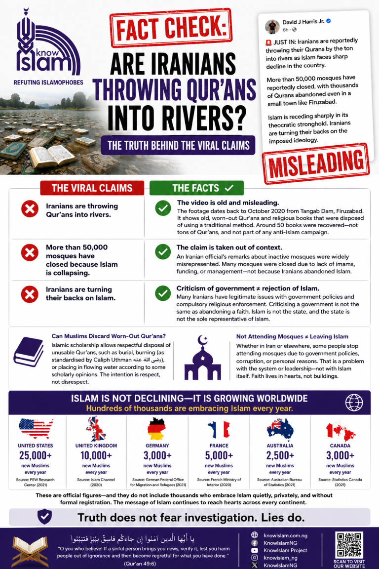 Refuting David J. Harris Jr.: Are Iranians Throwing Qur’ans into Rivers as Islam ‘Collapses’?